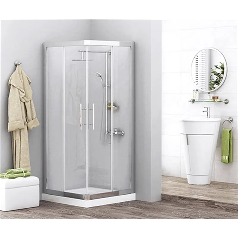 Душевой уголок, WasserKRAFT, Amper 29S02, квадрат, с раздвижными дверьми 800х800х1850 мм в интернет-магазине Sumom.kz