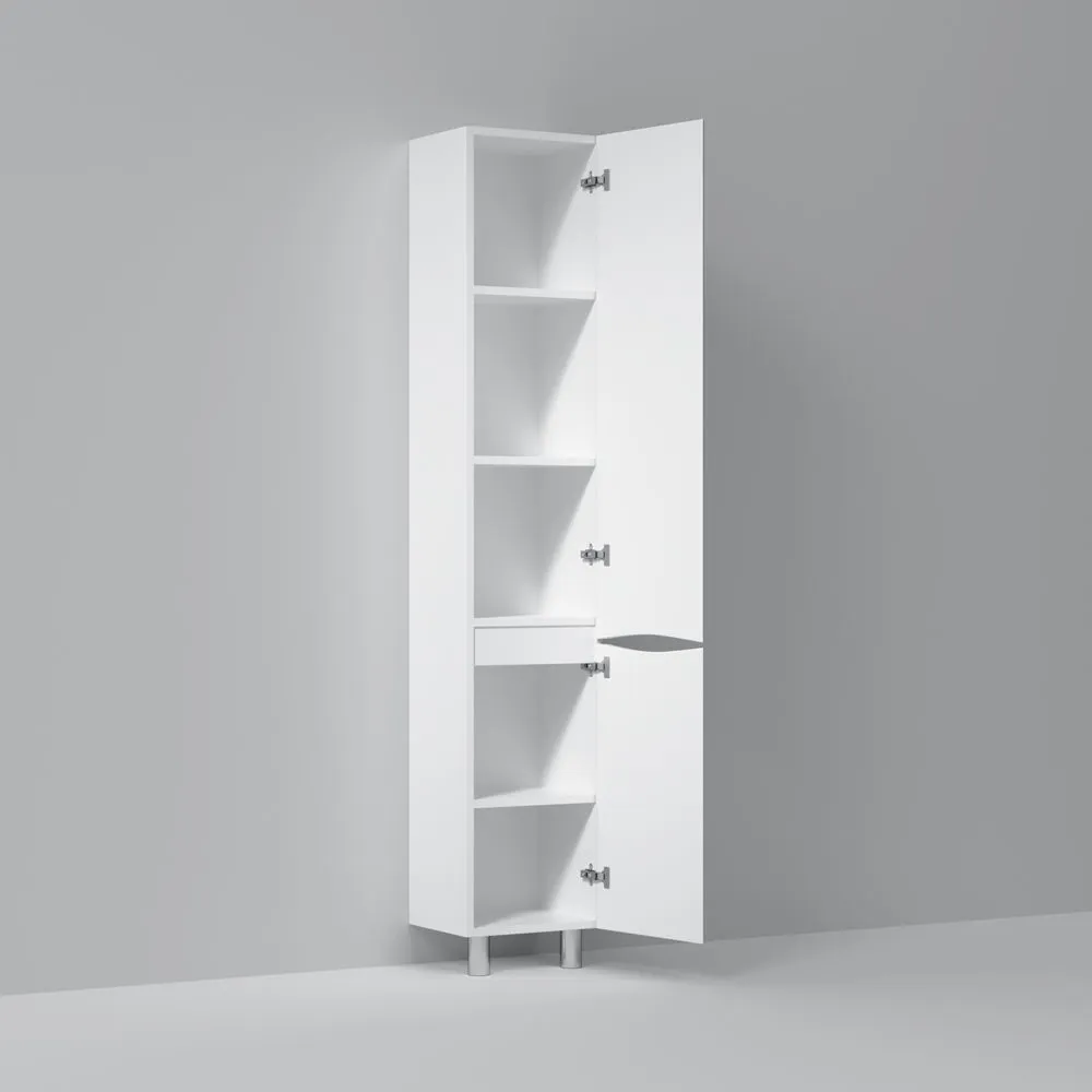 Шкаф-пенал 35 AM.PM Like M80CSR0356WG белый лак правый в интернет-магазине Sumom.kz