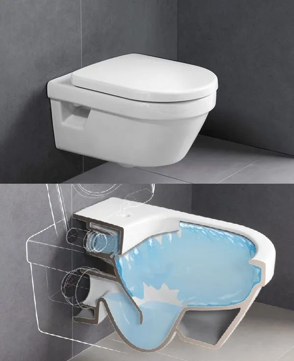 Унитаз подвесной безободковый Villeroy & Boch Architectura 5685HR01 в интернет-магазине Sumom.kz Унитаз подвесной безободковый Villeroy & Boch Architectura 5685HR01 в интернет-магазине Sumom.kz