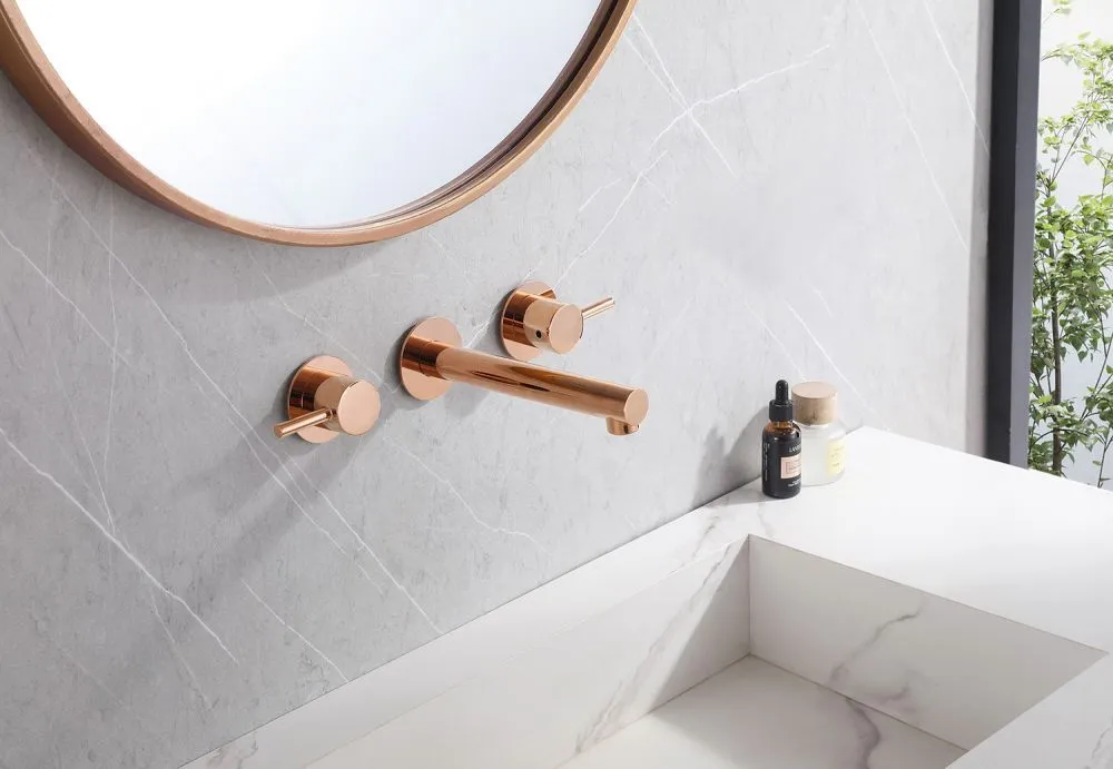 Смеситель ABBER Emotion AF88121RG скрытого монтажа для раковины, розовое золото большой выбор под ваш дизайн!