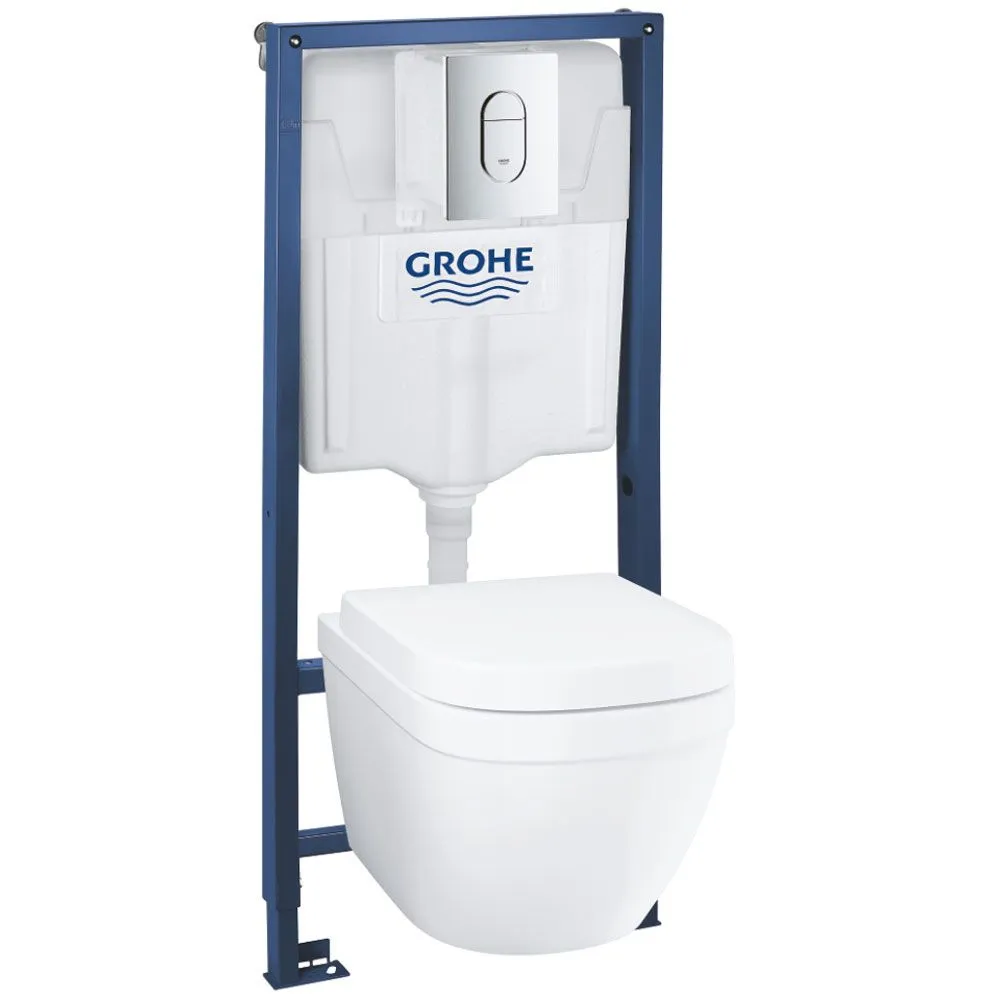 Унитаз с инсталляцией 4в1 GROHE Euro Ceramic 39536000 в интернет-магазине Sumom.kz