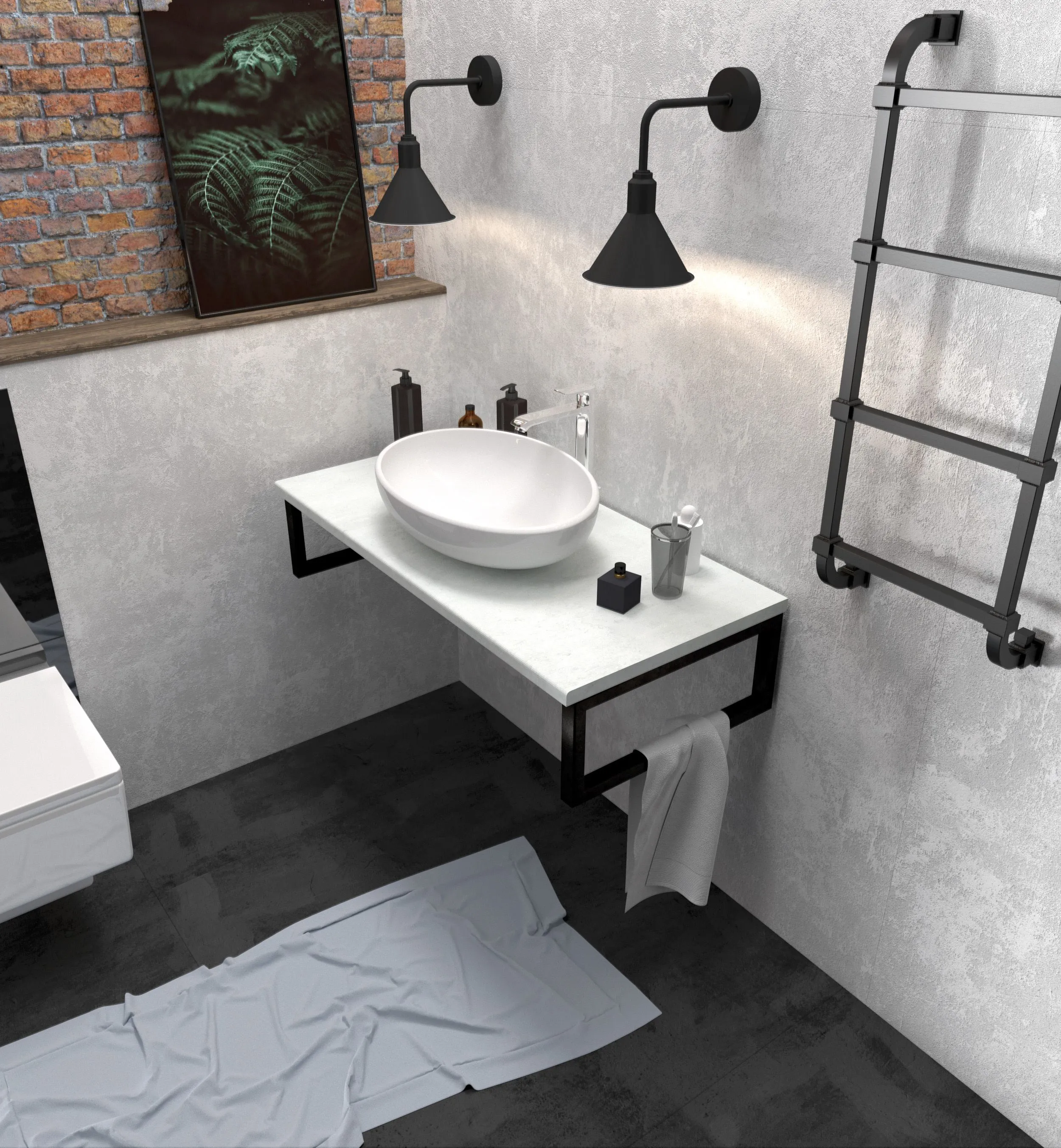 Столешница GRUNGE LOFT 70 Бетон светлый Ц0000015934 в интернет-магазине Sumom.kz Столешница GRUNGE LOFT 70 Бетон светлый Ц0000015934 в интернет-магазине Sumom.kz