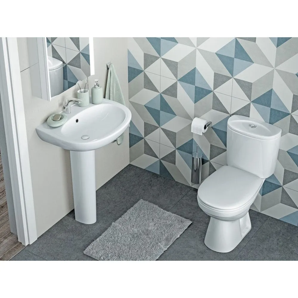 Унитаз-компакт Santek Анимо с диагональным выпуском, стандарт- 2 реж., дюропласт, микролифт 1WH302137 в интернет-магазине Sumom.kz