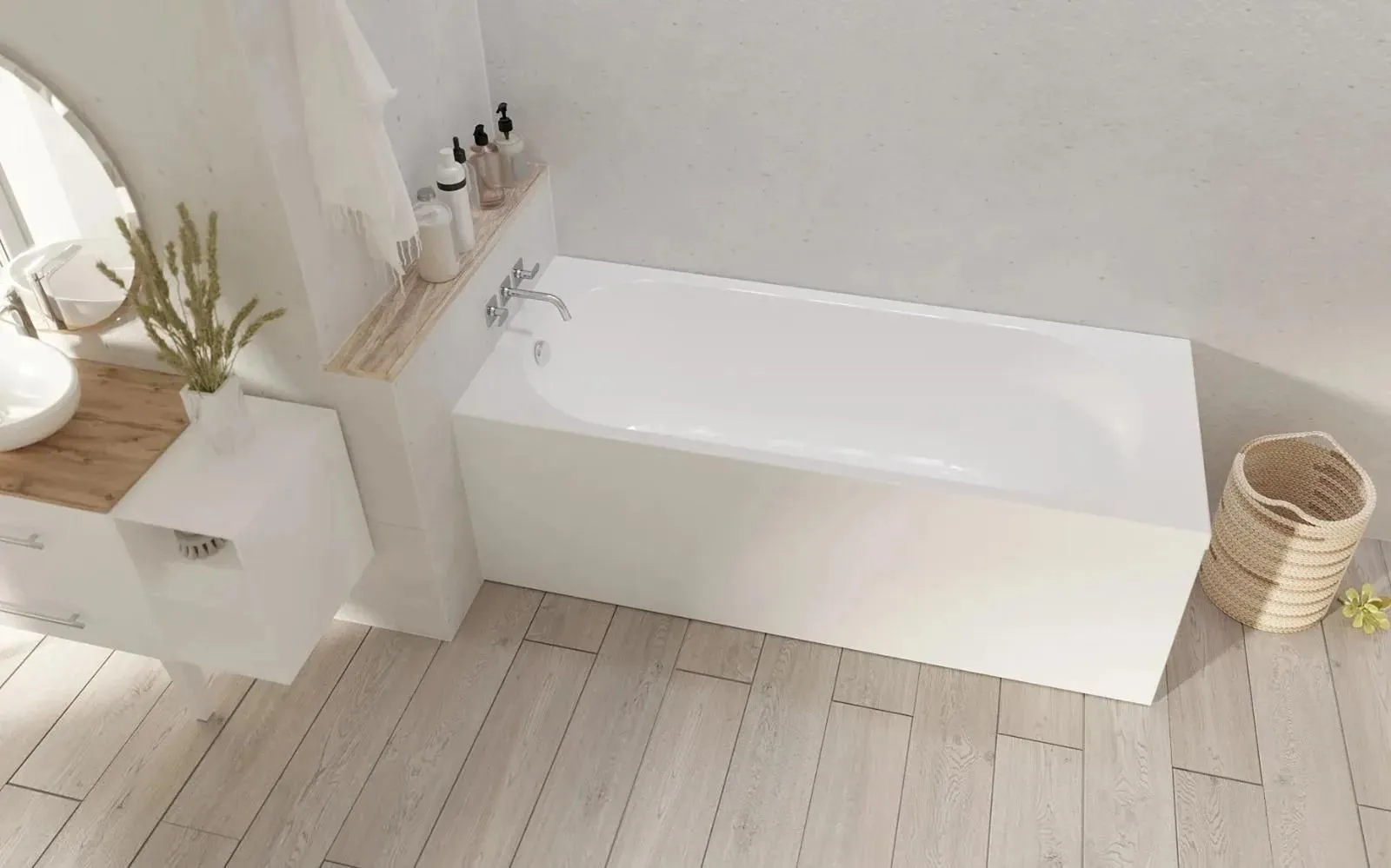 Ванна акриловая 1MarKa Vesper 160*70 в интернет-магазине Sumom.kz Ванна акриловая 1MarKa Vesper 160*70 в интернет-магазине Sumom.kz