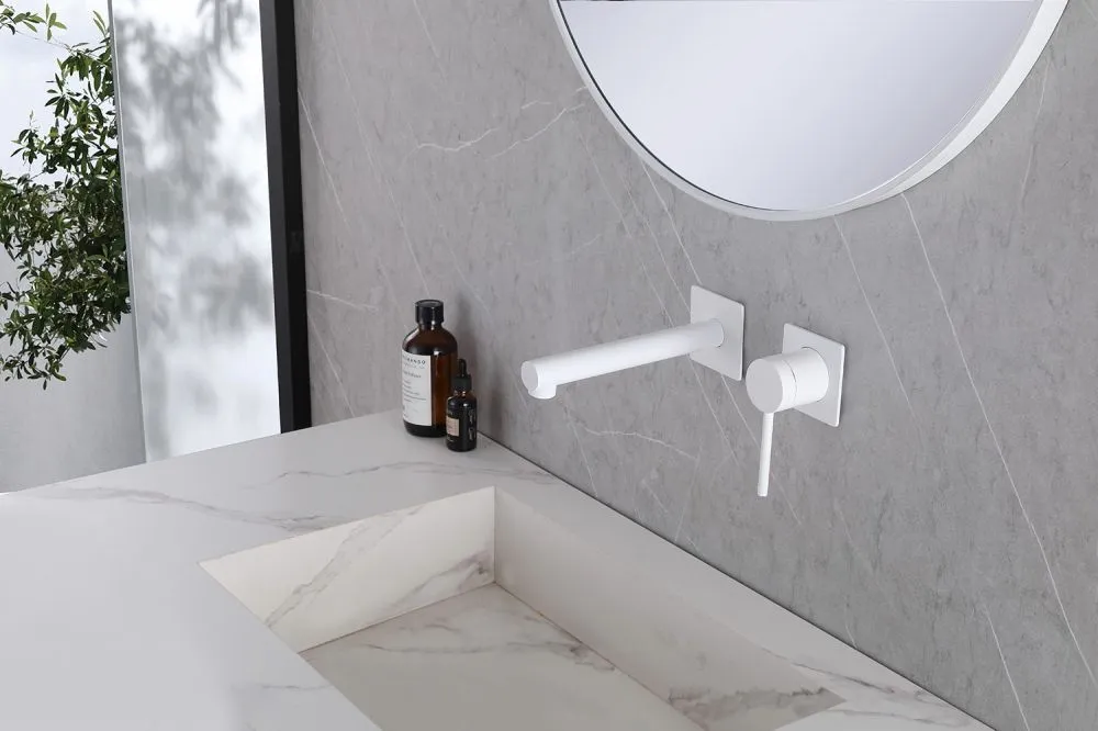 Смеситель ABBER Emotion AF8812W для раковины скрытого монтажа, белый большой выбор под ваш дизайн!