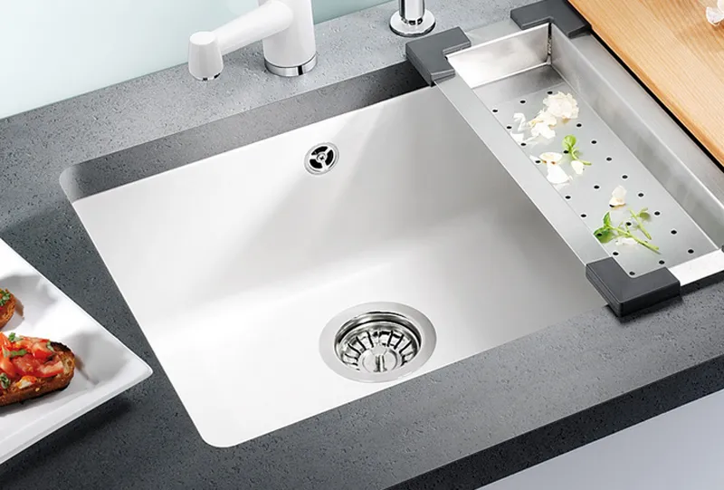 Мойка кухонная Blanco Subline 500-U Белый 523436 в интернет-магазине Sumom.kz Мойка кухонная Blanco Subline 500-U Белый 523436 в интернет-магазине Sumom.kz