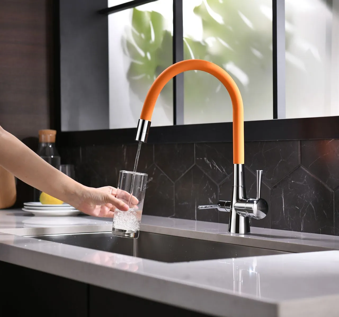 Смеситель Lemark Comfort LM3075C-Orange для кухни с подключением к фильтру с питьевой водой с гарантией и доставкой по всему Казахстану Смеситель Lemark Comfort LM3075C-Orange для кухни с подключением к фильтру с питьевой водой большой выбор под ваш дизайн!