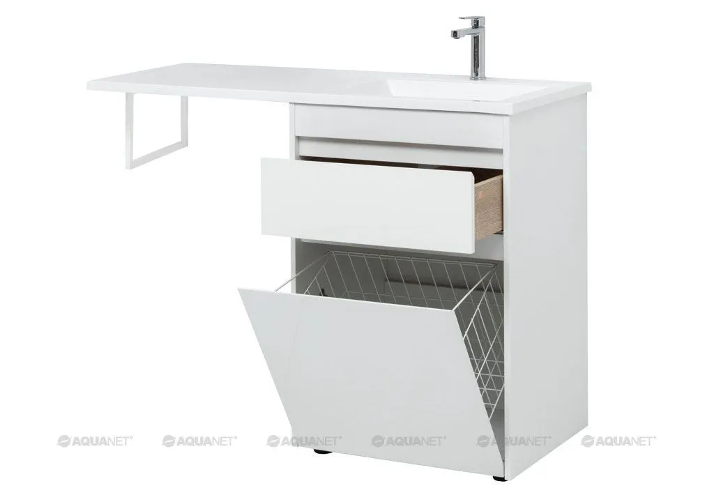 Тумба под умывальник Aquanet Токио 120 R белый 239290 в интернет-магазине Sumom.kz