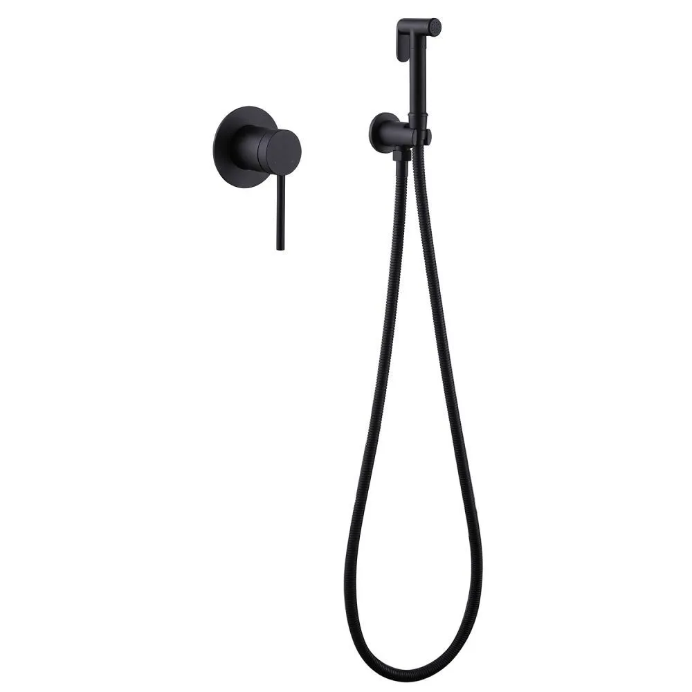 Смеситель ABBER Emotion AF8825B с гигиеническим душем, черный матовый большой выбор под ваш дизайн!