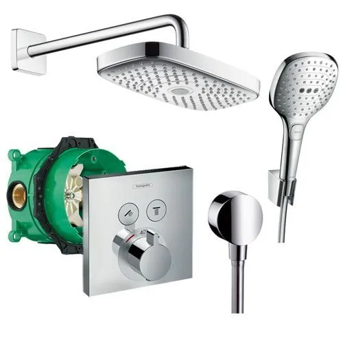 Душевой набор Hansgrohe Raindance Select E с термостатом ShowerSelect 27296000 (хром) в интернет-магазине Sumom.kz