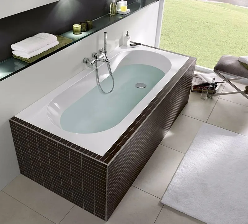 Прямоугольная ванна Villeroy & Boch Oberon 160*75 см глянцевая белая UBQ160OBE2V-01 в интернет-магазине Sumom.kz Прямоугольная ванна Villeroy & Boch Oberon 160*75 см глянцевая белая UBQ160OBE2V-01 в интернет-магазине Sumom.kz