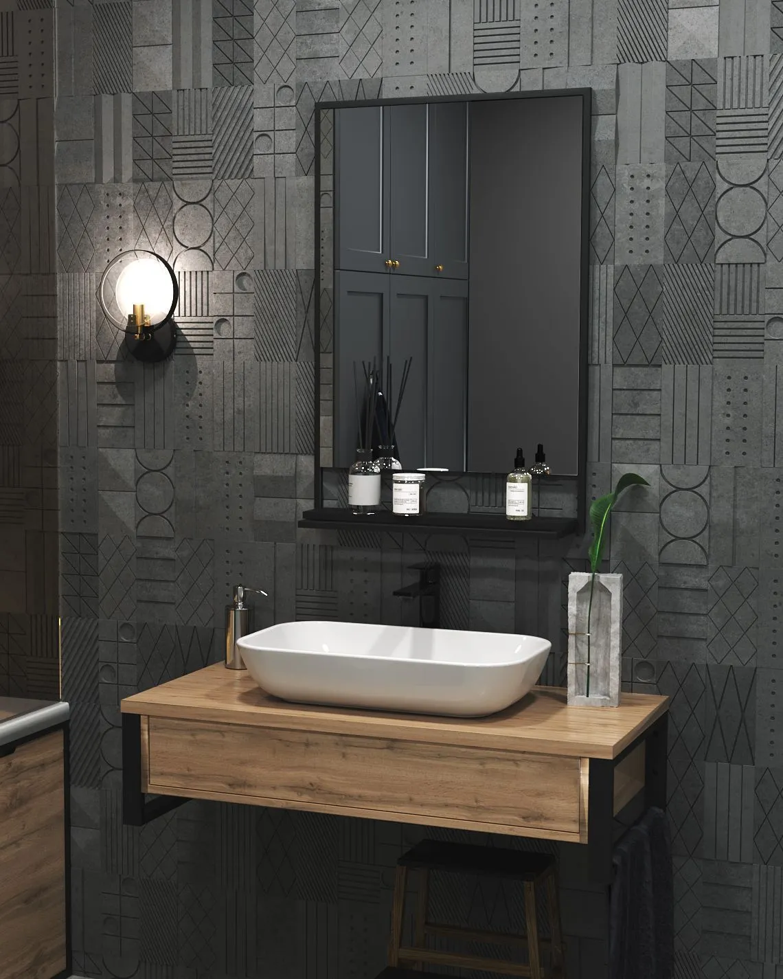 Зеркало GRUNGE LOFT 60П в интернет-магазине Sumom.kz Зеркало GRUNGE LOFT 60П в интернет-магазине Sumom.kz