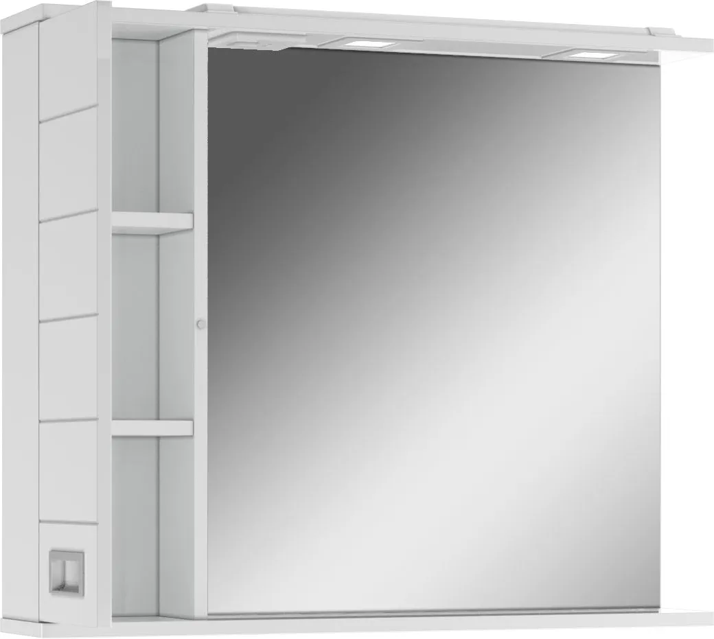 Шкаф-зеркало Cube 80 Эл. левый Домино DC5010HZ в интернет-магазине Sumom.kz Шкаф-зеркало Cube 80 Эл. левый Домино DC5010HZ в интернет-магазине Sumom.kz