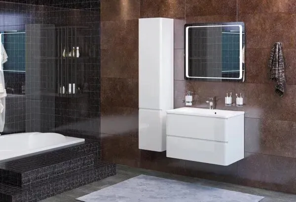 Тумба подвесная AQUARODOS "Акцент" 100 см с умывальником "Альфа" в интернет-магазине Sumom.kz