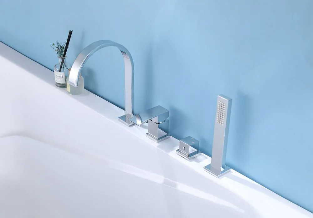 Смеситель ABBER Wasserfall AF8613 на борт ванны, хром большой выбор под ваш дизайн!