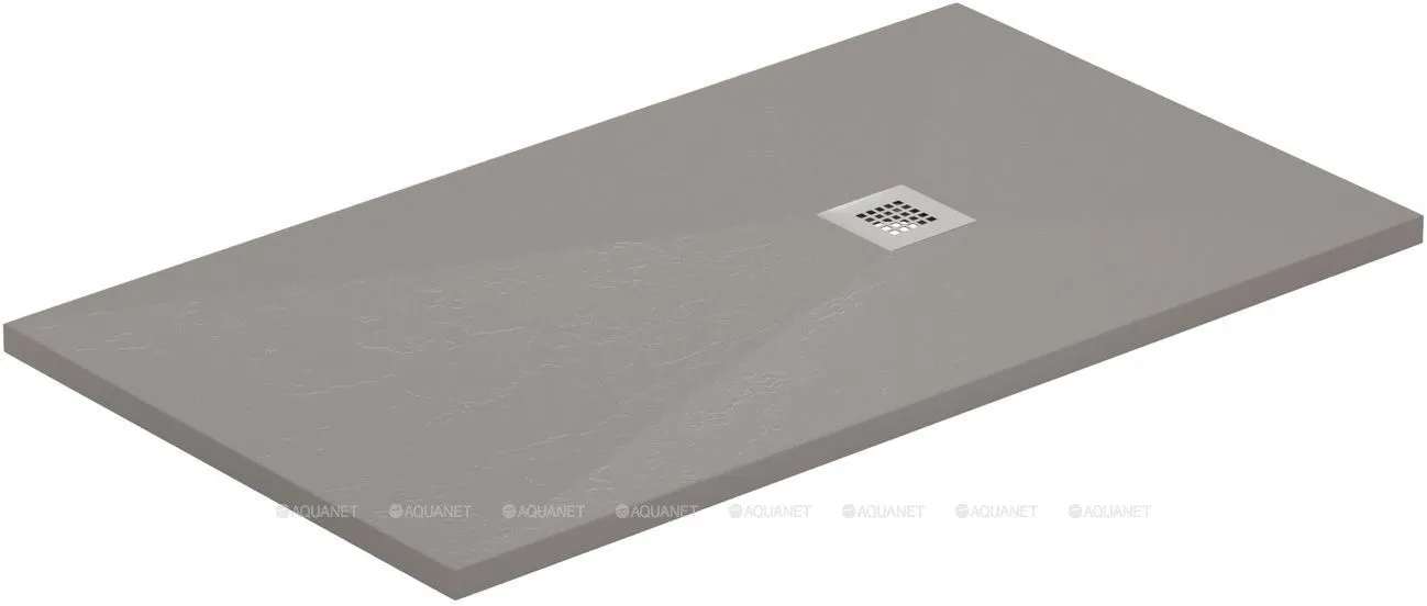 8.31008-PGM Priority, Поддон литьевой 1400х800, без сифона/накладки, платиново-серый в интернет-магазине Sumom.kz