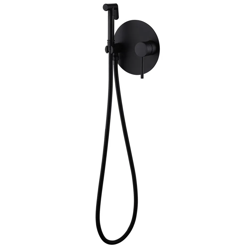 Смеситель ABBER Emotion AF8826B с гигиеническим душем, черный матовый большой выбор под ваш дизайн!
