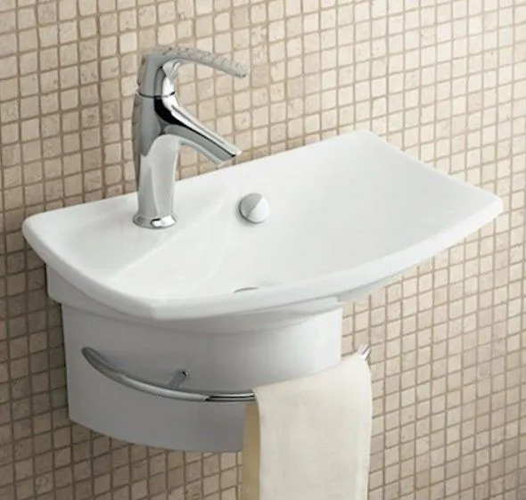 Умывальник с полотенцедержателем Jacob Delafon Escale E1025-00 в интернет-магазине Sumom.kz Умывальник с полотенцедержателем Jacob Delafon Escale E1025-00 в интернет-магазине Sumom.kz