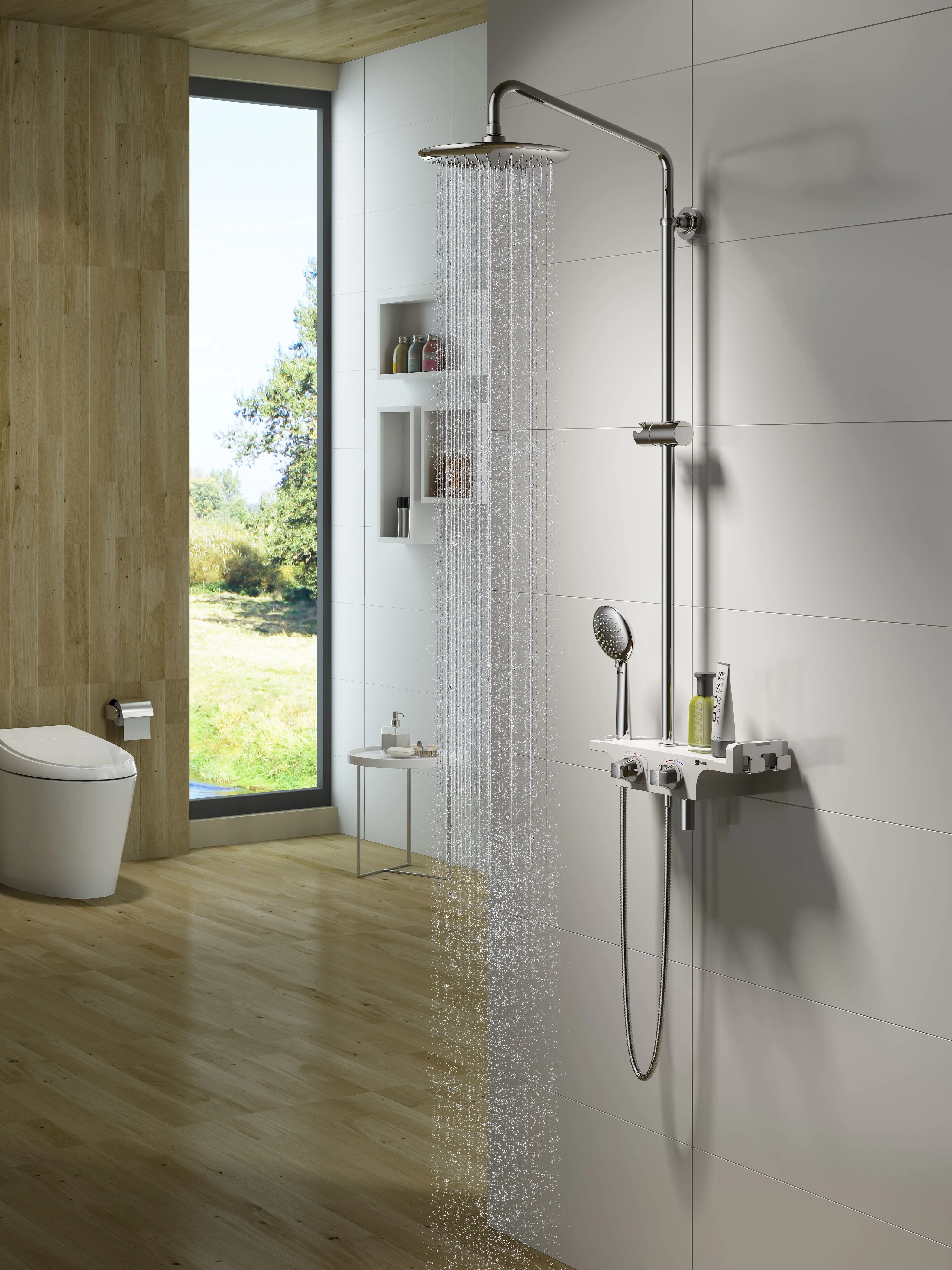 Смеситель Lemark Tropic LM7008С для ванны и душа, термостатический в интернет-магазине Sumom.kz