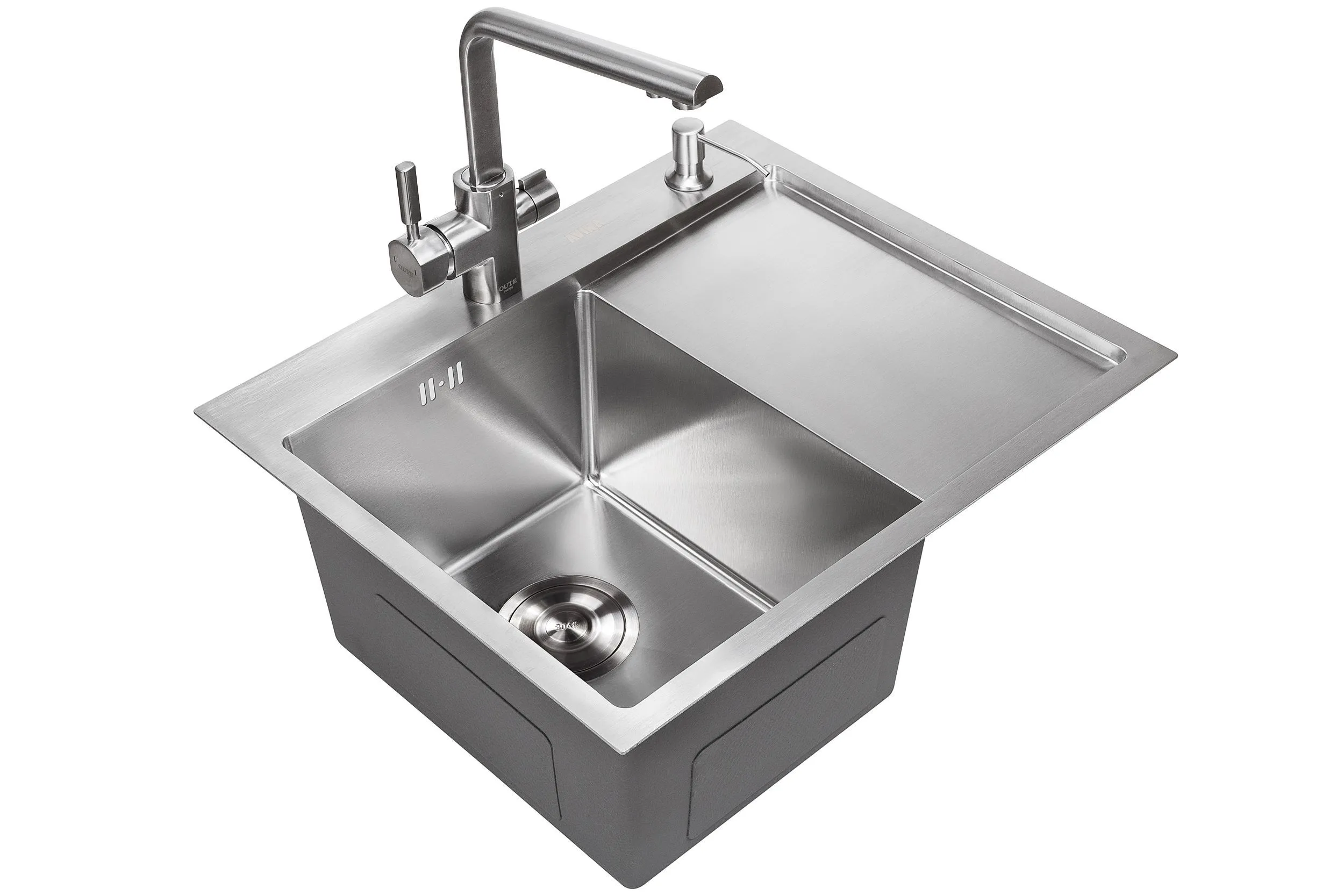 Мойка из нержавеющей стали Avina HM 58x48L Левая Satin в интернет-магазине Sumom.kz
