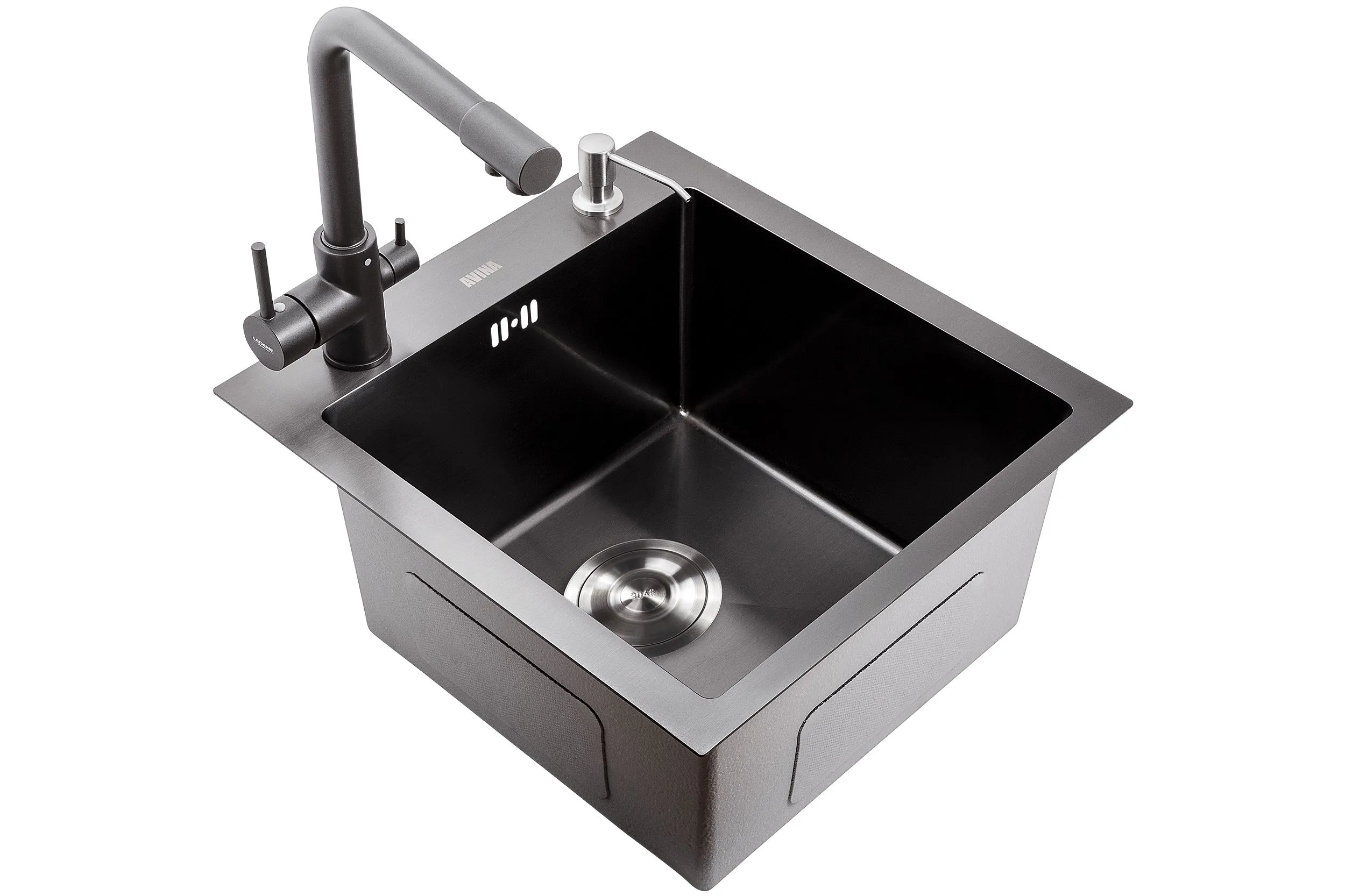 Мойка из нержавеющей стали Avina HM 45x48 Black 1,5 в интернет-магазине Sumom.kz