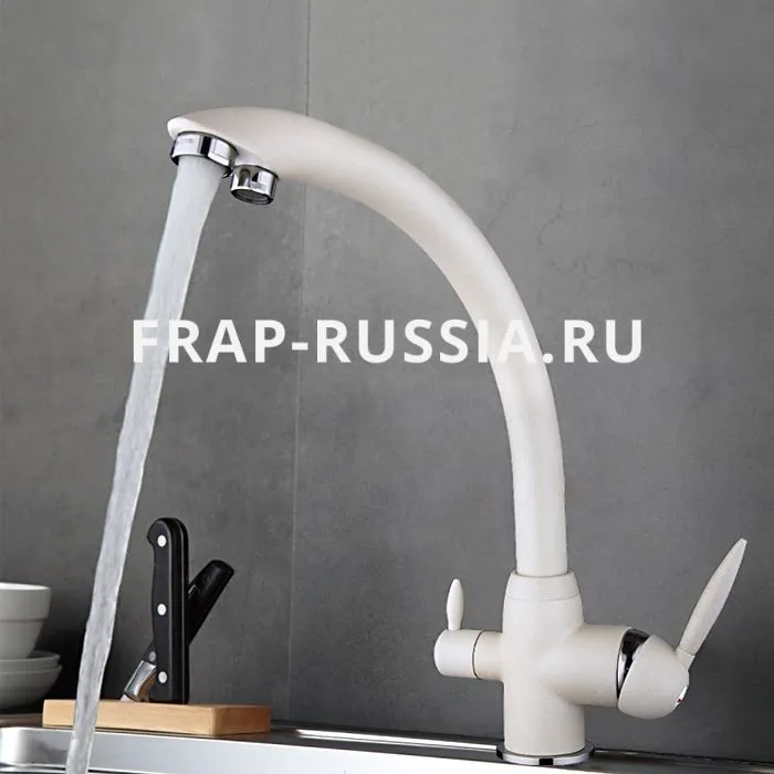 Смеситель для кухни Frap F4399-8 с фильтром с гарантией и доставкой по всему Казахстану Смеситель для кухни Frap F4399-8 с фильтром большой выбор под ваш дизайн!